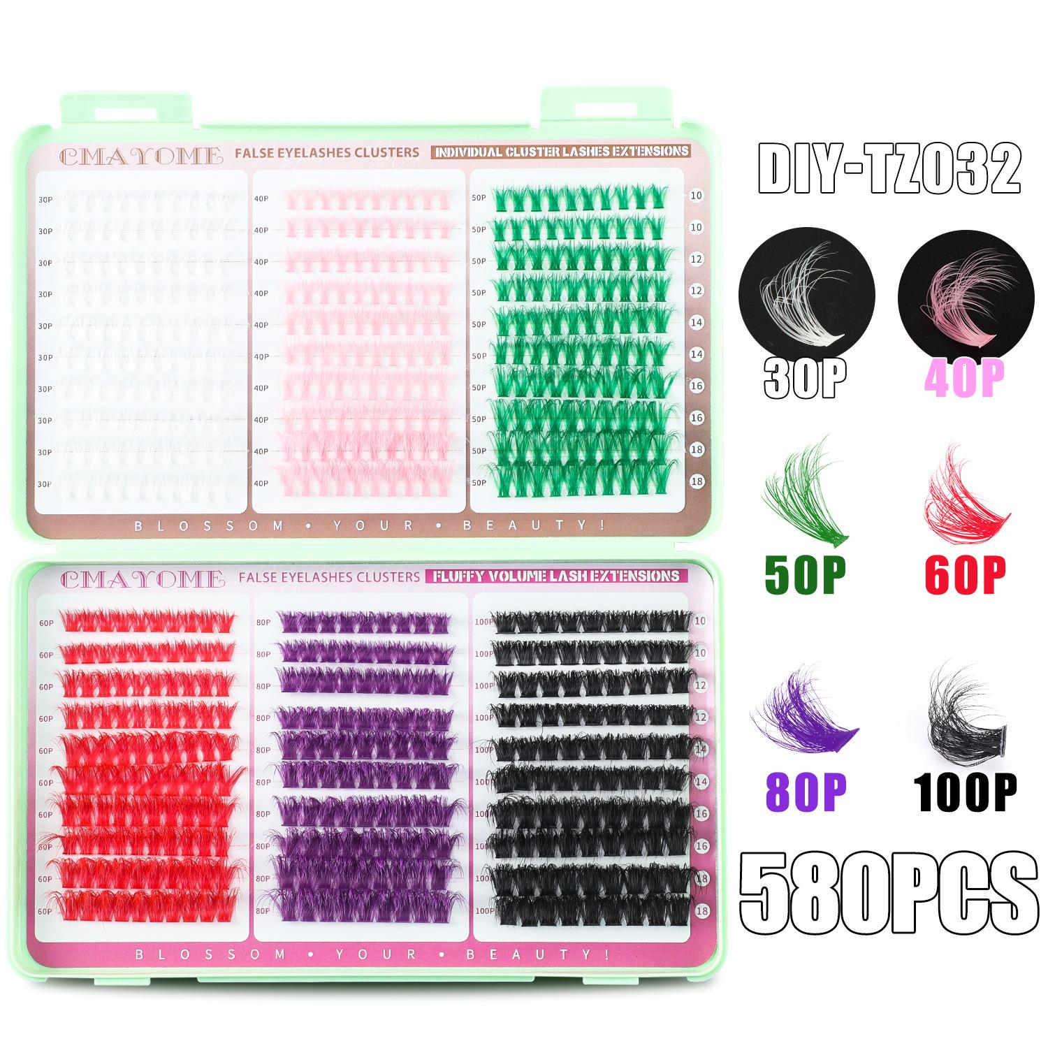 Цветной Сделай сам Большая вместимость Книга для ресниц Натуральные густые 580 пучков D-образный сегментированный набор накладных ресниц
Цветной Сделай сам Большая вместимость Книга для ресниц Натуральные густые 580 пучков D-образный сегментированный набор накладных ресниц