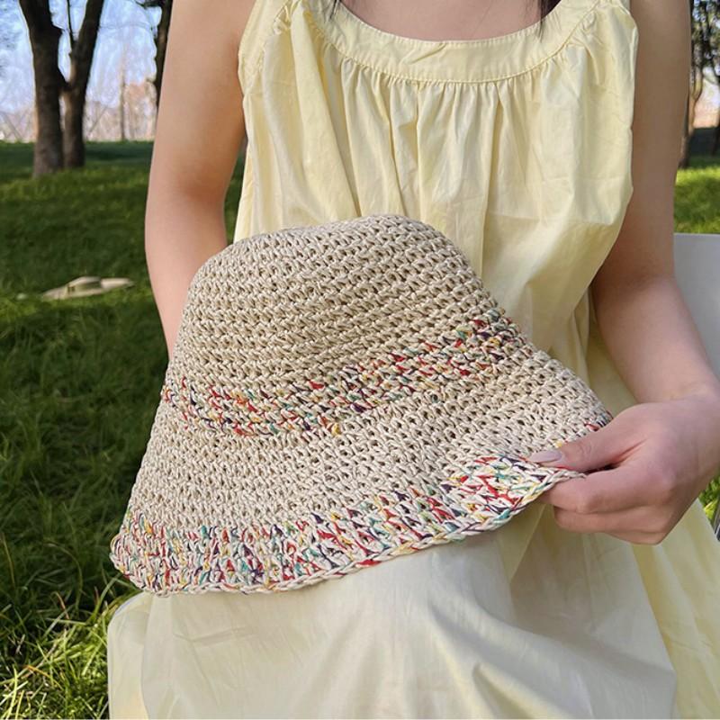 Summer Handwoven Colourful Sun Hats For Women Girl Foldable Breathable Crochet Straw Hat Femme Wide Brim Beach Panama Bucket Cap One Size бежевий
Summer Handwoven Colourful Sun Hats For Women Girl Foldable Breathable Crochet Straw Hat Femme Wide Brim Beach Panama Bucket Cap One Size бежевий