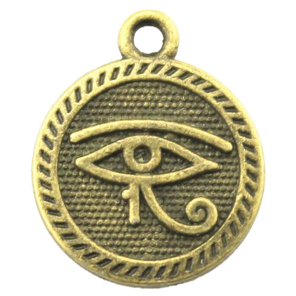 10шт двусторонние подвески Глаз Гора античная бронза цвет цинковый сплав 15мм
10шт двусторонние подвески Глаз Гора античная бронза цвет цинковый сплав 15мм