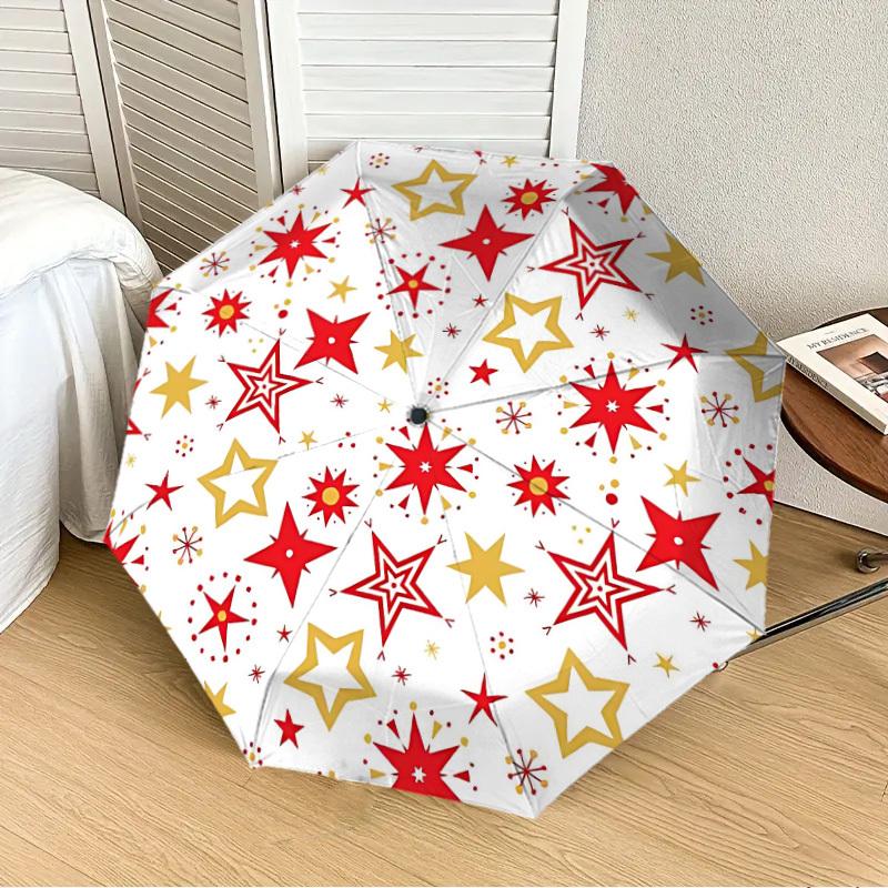 1PC Star Pattern Automatic 8-Bone Folding Umbrella - Durable Polyester & Iron Frame,Userfriendly Operation yy250929151
1PC Star Pattern Automatic 8-Bone Folding Umbrella - Durable Polyester & Iron Frame,Userfriendly Operation yy250929151