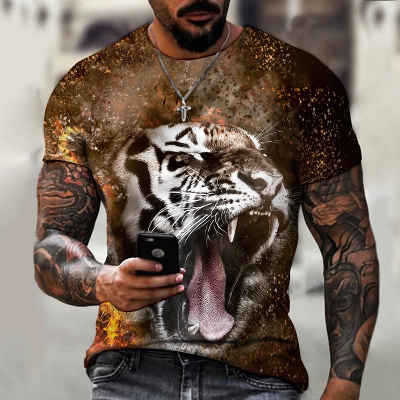 Животный мир Tiger Beast 3d печатная мужская футболка летняя с коротким рукавом взрыв внешней торговли
Животный мир Tiger Beast 3d печатная мужская футболка летняя с коротким рукавом взрыв внешней торговли