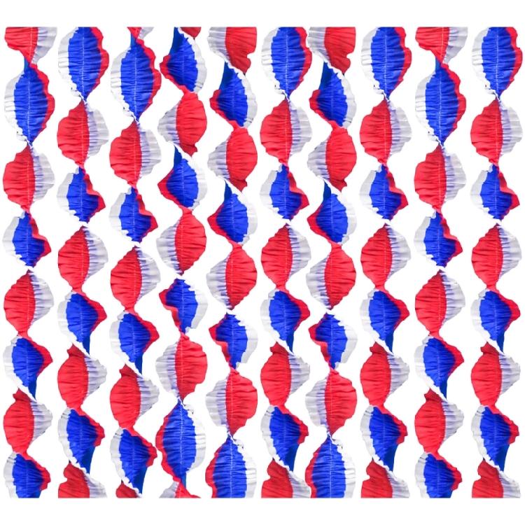 10Pcs Independence Day Themed Paper Streamers Red White Blue Crepe Paper Hanging Ornament For Festival Celebration 1
10Pcs Independence Day Themed Paper Streamers Red White Blue Crepe Paper Hanging Ornament For Festival Celebration 1