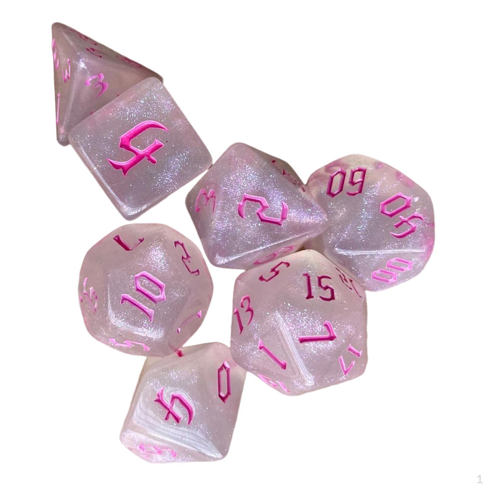 Набор многогранных кубиков с гравировкой, прозрачные многофункциональные износостойкие игрушки D8 D10 D12 D20, 7 шт., игра 
Набор многогранных кубиков с гравировкой, прозрачные многофункциональные износостойкие игрушки D8 D10 D12 D20, 7 шт., игра