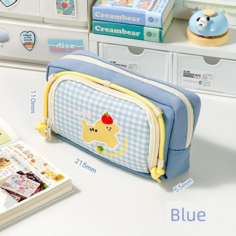 Grade Three Class Two Retro Gingham Window Pencil Case Large Capacity Primary School Junior High School Student Only Good-looking Stationery Case Blue
Grade Three Class Two Retro Gingham Window Pencil Case Large Capacity Primary School Junior High School Student Only Good-looking Stationery Case Blue