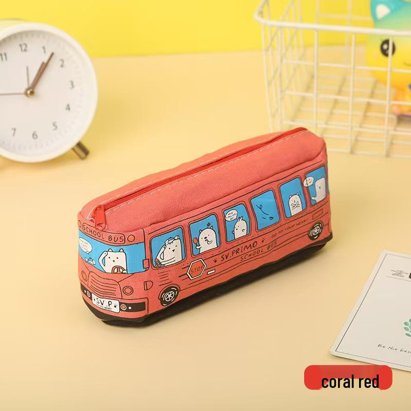 Cartoon Bus Pencil Case - Large Capacity Student Stationery Bag красный
Cartoon Bus Pencil Case - Large Capacity Student Stationery Bag красный