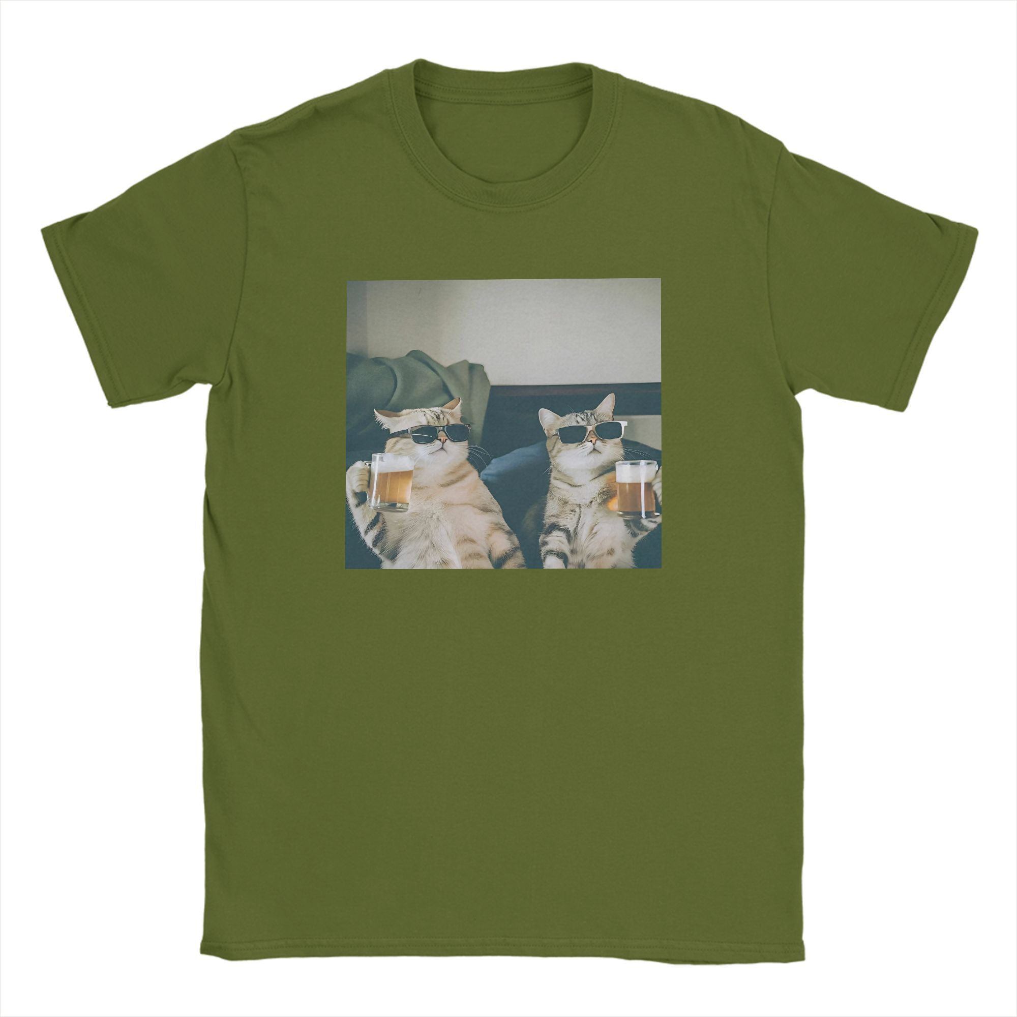 Funny Cool Cat Drinking Beer 100% Cotton T-Shirt Mens Summer Streetwear T Shirts O-Neck Hip Hop Tee Shirt Big Size Casual Tops 4XL
Funny Cool Cat Drinking Beer 100% Cotton T-Shirt Mens Summer Streetwear T Shirts O-Neck Hip Hop Tee Shirt Big Size Casual Tops 4XL