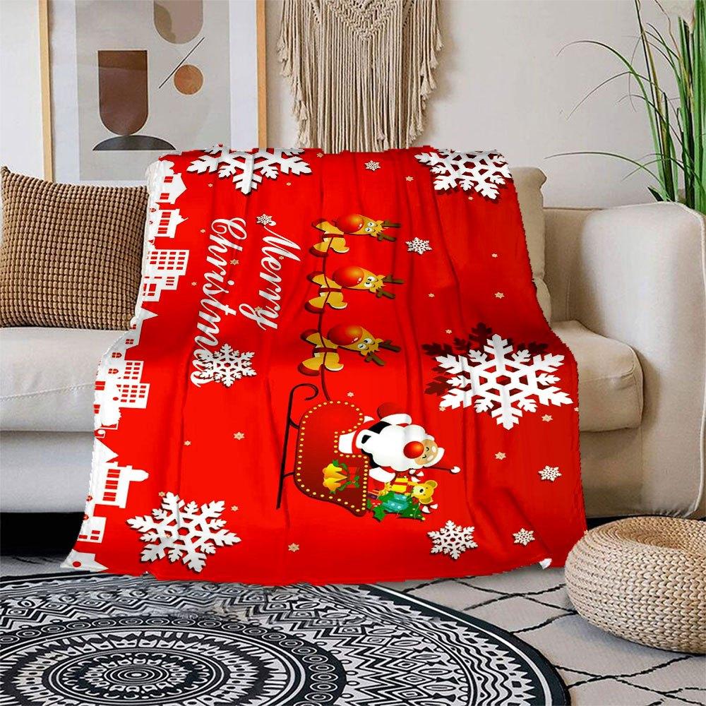 Christmas Greeting Card with Santa Claus and ReindeerBlanket Flannel Throw Blanket for Sofa, Bed, Travel, Camping, Office, Couch, Chair, And 150x180cm
Christmas Greeting Card with Santa Claus and ReindeerBlanket Flannel Throw Blanket for Sofa, Bed, Travel, Camping, Office, Couch, Chair, And 150x180cm