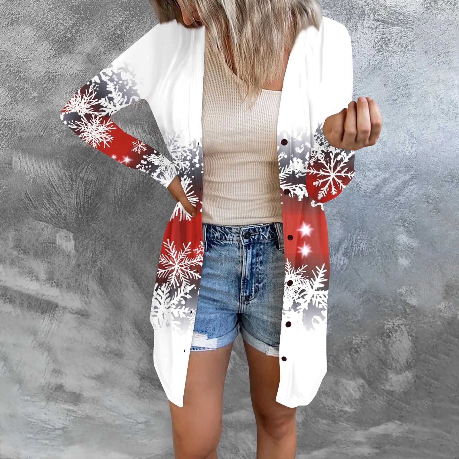 Женская модная повседневная куртка с длинными рукавами и принтом средней длины, кардиган на пуговицах, пальто S белый
Женская модная повседневная куртка с длинными рукавами и принтом средней длины, кардиган на пуговицах, пальто S белый