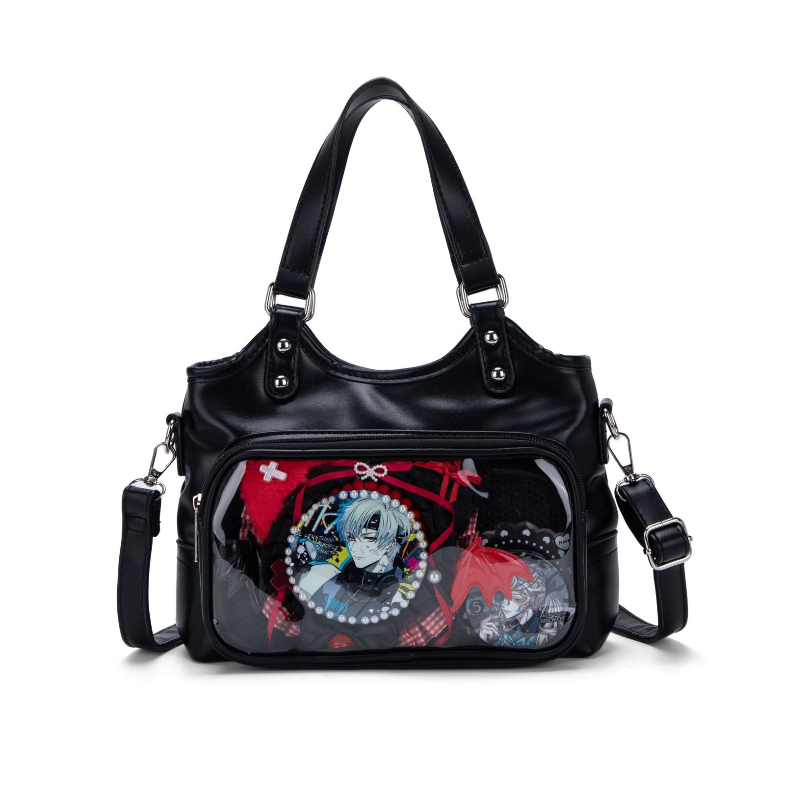 Japanese Hot Girl Solid Color Tote Bag Women Anime Pin Display Ita Bag Ladies Y2K Harajuku Aesthetics Versatile Crossbody Bags 27x20x8cm чёрный
Japanese Hot Girl Solid Color Tote Bag Women Anime Pin Display Ita Bag Ladies Y2K Harajuku Aesthetics Versatile Crossbody Bags 27x20x8cm чёрный