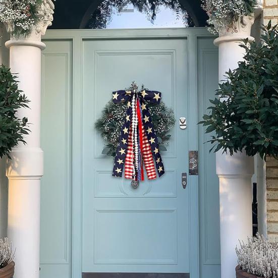 Large Patriotic Star Ribbon Bow 4th of July Red White And Blue Plaid Bow Clip Wreath Sash Ribbon for Indoor Outdoor Memorial Day Decor синий
Large Patriotic Star Ribbon Bow 4th of July Red White And Blue Plaid Bow Clip Wreath Sash Ribbon for Indoor Outdoor Memorial Day Decor синий
