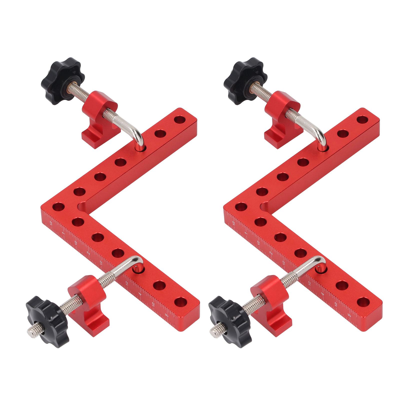 2 Sets 90 Degree Positioning Square Aluminium Alloy Metric Imperial Scale Right Angle Corner Clamp for Woodworking
2 Sets 90 Degree Positioning Square Aluminium Alloy Metric Imperial Scale Right Angle Corner Clamp for Woodworking