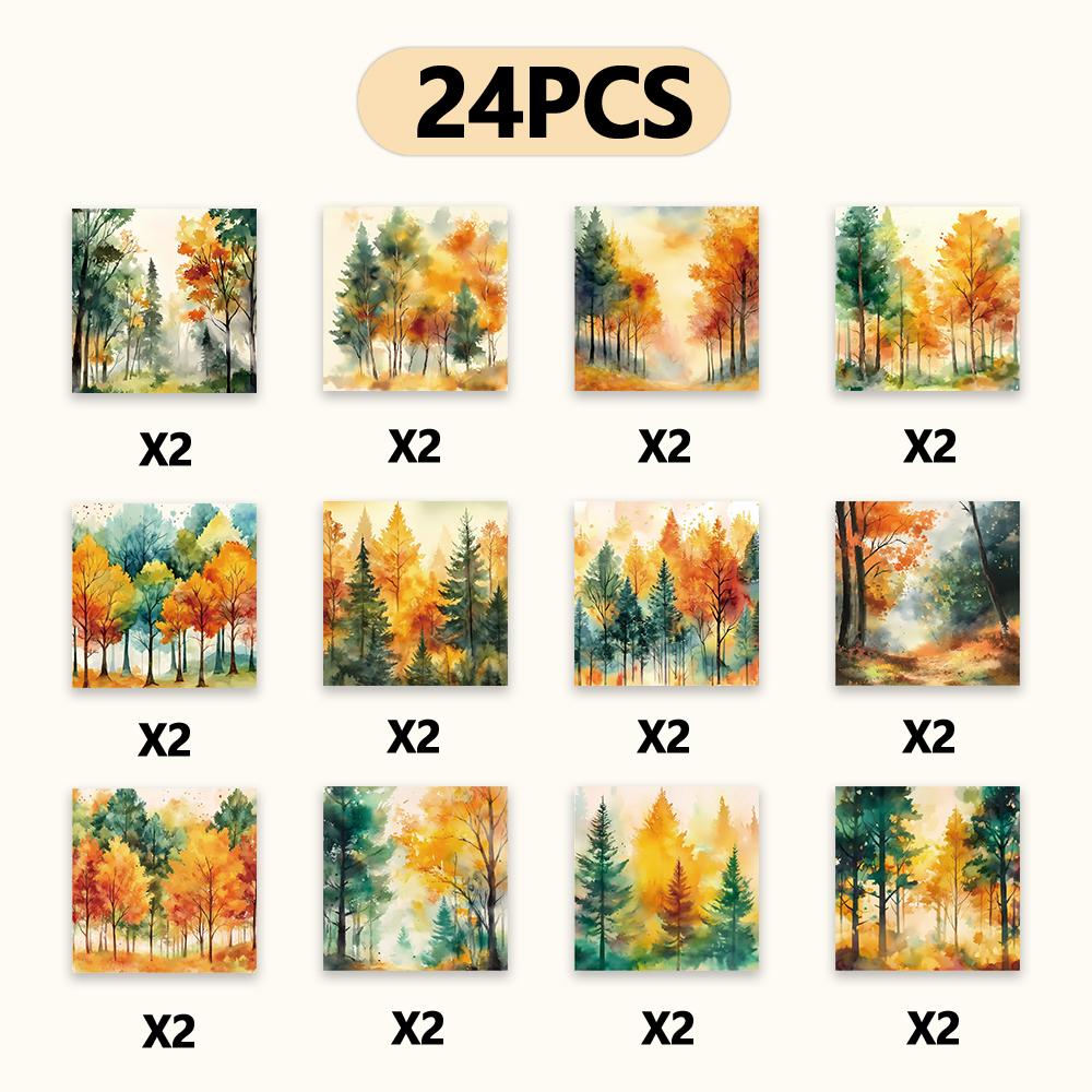 24pcs, Autumn Maple Leaves Theme Scrapbook Paper, A5 Size, DIY Journals, Material Paper, Patchwork, Albums, Notebooks, Decoratio
24pcs, Autumn Maple Leaves Theme Scrapbook Paper, A5 Size, DIY Journals, Material Paper, Patchwork, Albums, Notebooks, Decoratio