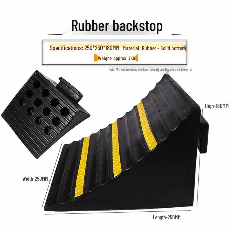 Heavy-Duty Solid Rubber Wheel Chock
Heavy-Duty Solid Rubber Wheel Chock