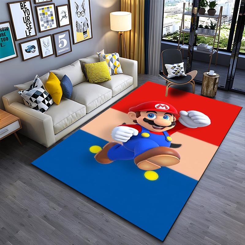 Cartoon character on red background with happy expression, blue outfit Suitable for use as an anti-slip game mat for living room and bedroom sofas 40x60cm( 15x23in )
Cartoon character on red background with happy expression, blue outfit Suitable for use as an anti-slip game mat for living room and bedroom sofas 40x60cm( 15x23in )
