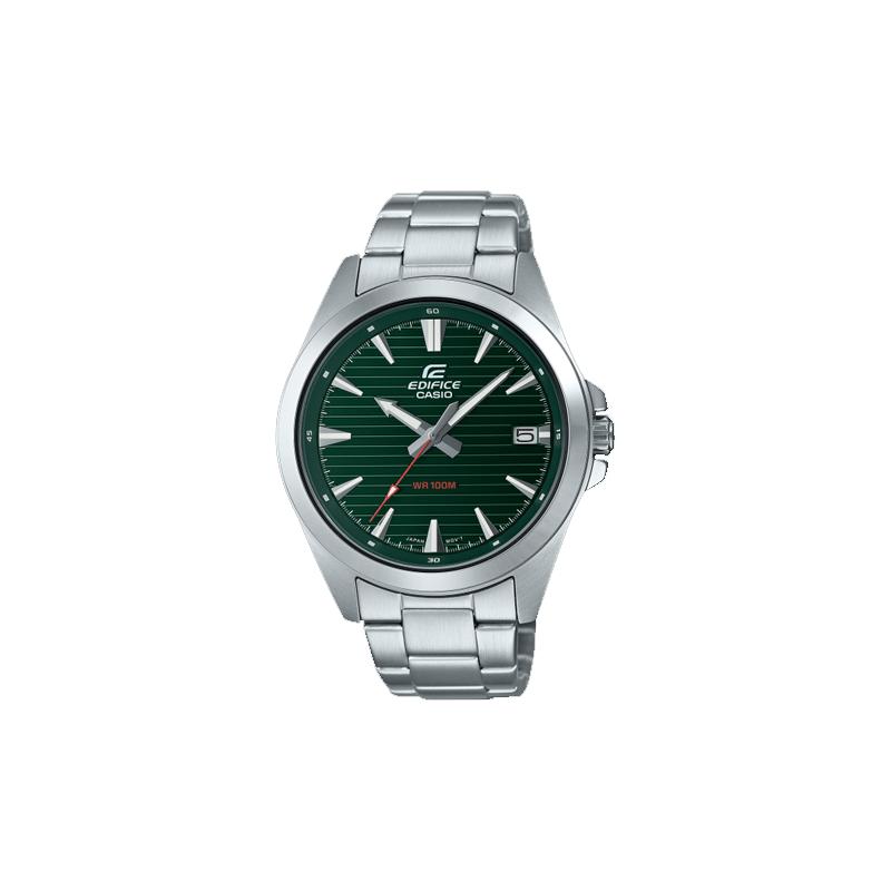 Casio CASIOEDIFICE series simple business watch 100m waterproof quartz movement stainless steel strap Japanese and Korean watch men s EFV-140D-3AV зелёный
Casio CASIOEDIFICE series simple business watch 100m waterproof quartz movement stainless steel strap Japanese and Korean watch men s EFV-140D-3AV зелёный
