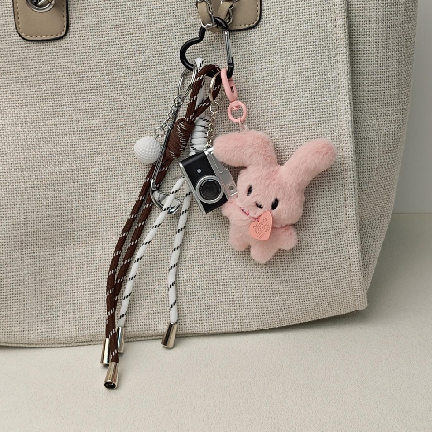 New Cute Cartoon Plush Doll Bag Pendant Dog Rabbit Little Bear Camera Keychains Fashion Accessories Girl Gift
New Cute Cartoon Plush Doll Bag Pendant Dog Rabbit Little Bear Camera Keychains Fashion Accessories Girl Gift