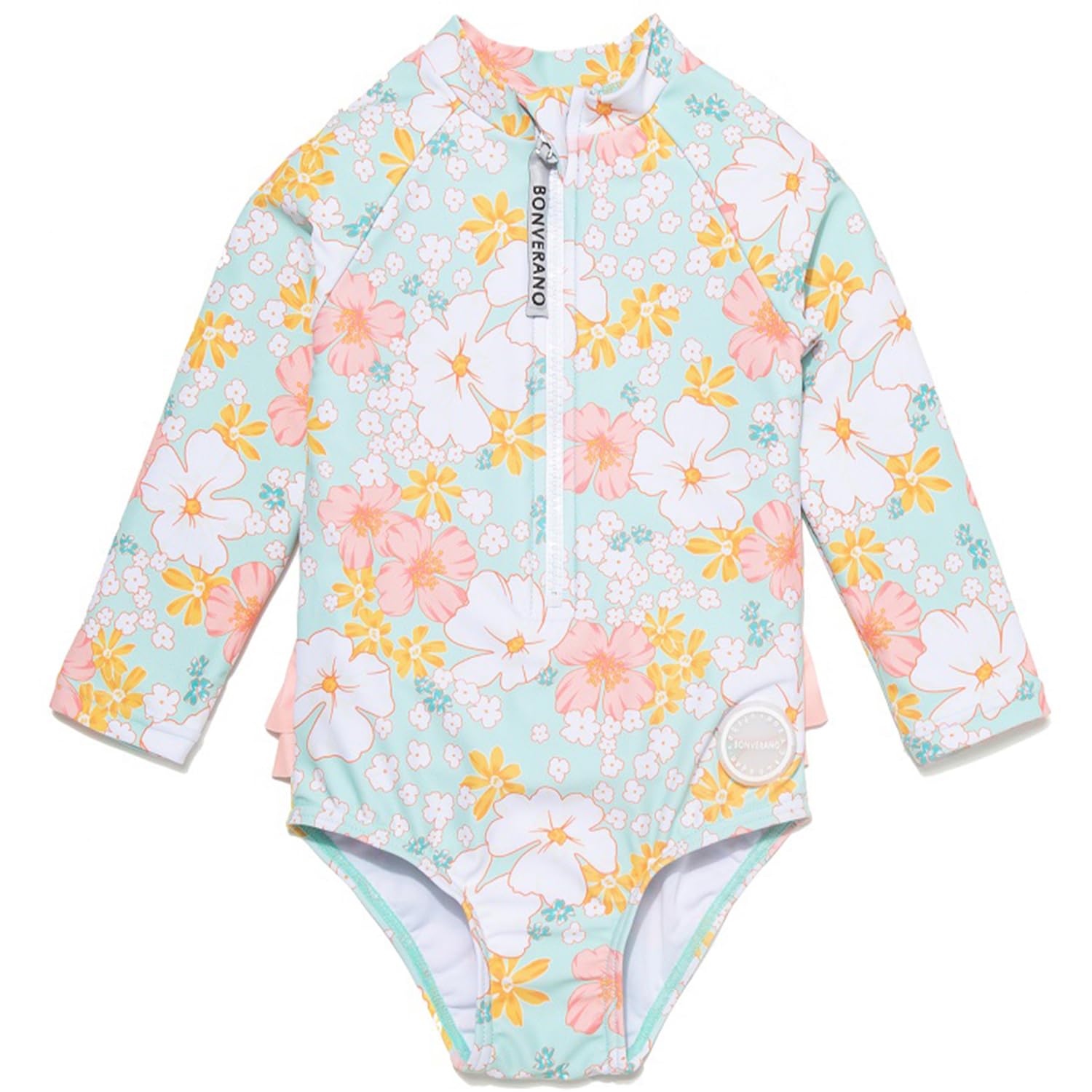 Mazuliso Baby Swimsuit Rash UPF UV YKK Long Sleeve Guard, 50+ Protection, Girls One-Piece, Buttons, (Flowers, 3-6 Months)
Mazuliso Baby Swimsuit Rash UPF UV YKK Long Sleeve Guard, 50+ Protection, Girls One-Piece, Buttons, (Flowers, 3-6 Months)