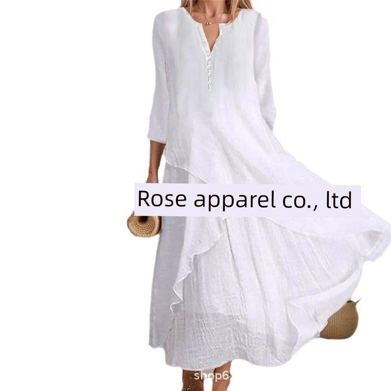 2025 Cross-Border E-Commerce Amazon V-Neck Fashion Casual Women s New Solid Color Elegant and Stylish Work Dress White S
2025 Cross-Border E-Commerce Amazon V-Neck Fashion Casual Women s New Solid Color Elegant and Stylish Work Dress White S