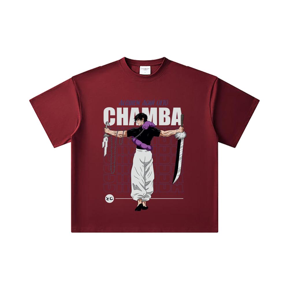 260 GSM Double Yarn 32 Count 100% Cotton Jujutsu Kaisen V48 Toji Print Unisex Heavy Cotton T Shirt 2XL вина червоного кольору
260 GSM Double Yarn 32 Count 100% Cotton Jujutsu Kaisen V48 Toji Print Unisex Heavy Cotton T Shirt 2XL вина червоного кольору