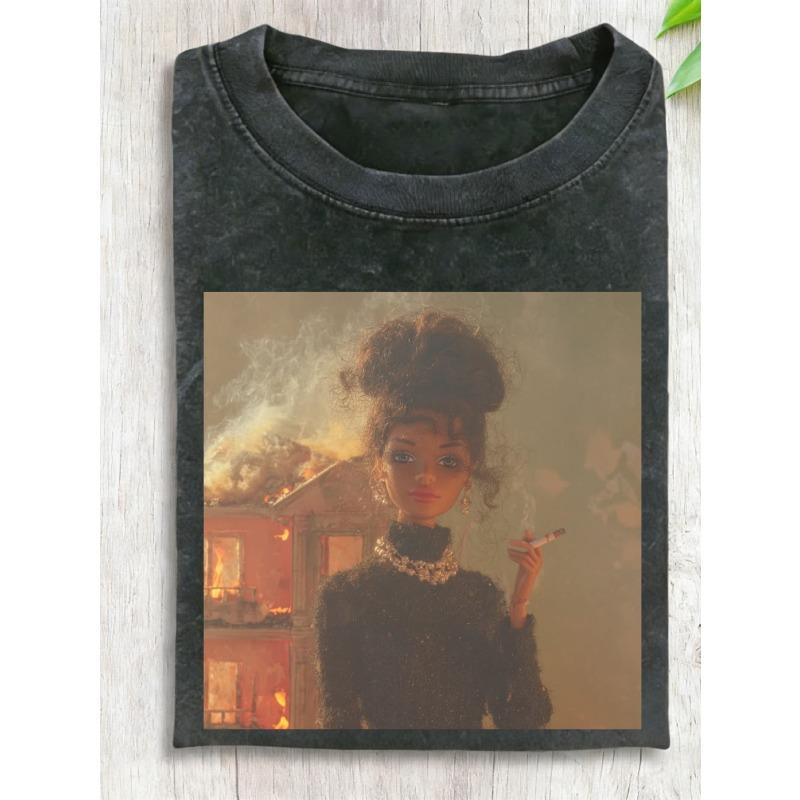 European sizes Authentic Men S T-Shirt Casual Short Sleeve Round Neck Shirt with Cartoon Waistband Fun Retro Design Creative Streetwear Washed T-Shirt S
European sizes Authentic Men S T-Shirt Casual Short Sleeve Round Neck Shirt with Cartoon Waistband Fun Retro Design Creative Streetwear Washed T-Shirt S