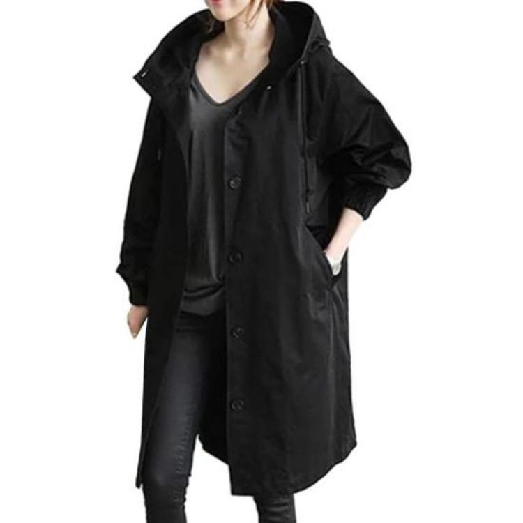 Elegant Double Breasted Trench Coat Women Plus Size Lightweight Windproof Mid Length Solid Color Trenchcoat M чёрный
Elegant Double Breasted Trench Coat Women Plus Size Lightweight Windproof Mid Length Solid Color Trenchcoat M чёрный