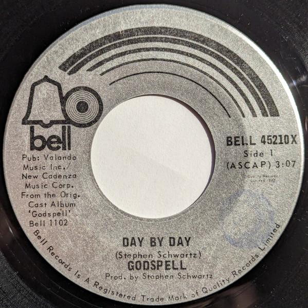 7inch Record GODSPELL Day By Day BELL45210X Bell Records 1972 Canada Rock Used
7inch Record GODSPELL Day By Day BELL45210X Bell Records 1972 Canada Rock Used