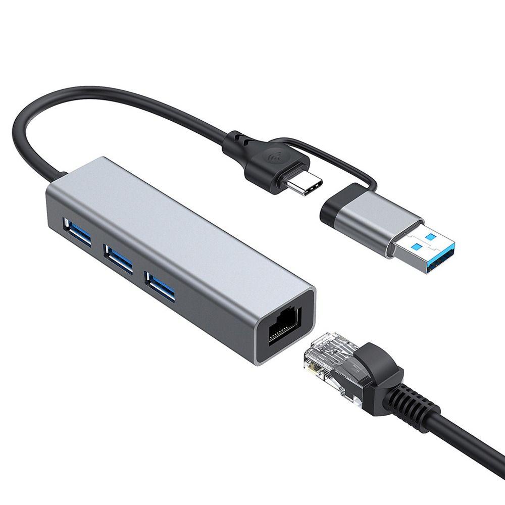 Док-станция из сплава USB 3.0 Type A концентратор Ethernet адаптер гигабитная сетевая карта USB-C к RJ45
Док-станция из сплава USB 3.0 Type A концентратор Ethernet адаптер гигабитная сетевая карта USB-C к RJ45