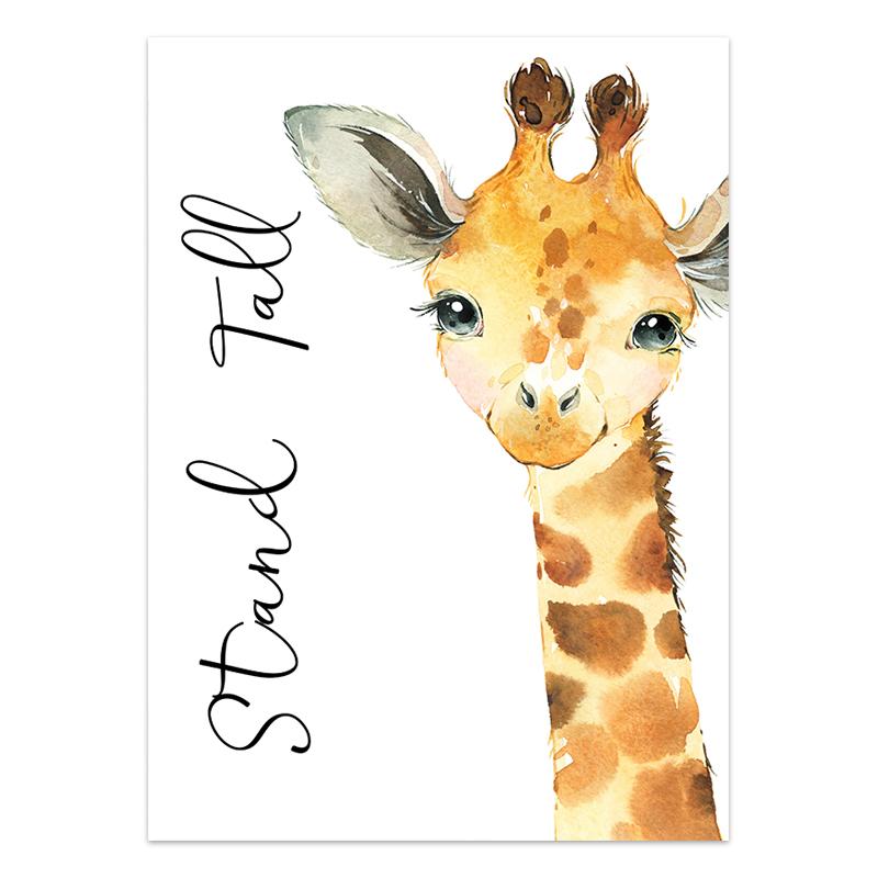 Детский акварельный милый постер с животными слон лев жираф настенное искусство холст живопись скандинавские принты картина декор для детской комнаты питомника 21x30cm No Frame
Детский акварельный милый постер с животными слон лев жираф настенное искусство холст живопись скандинавские принты картина декор для детской комнаты питомника 21x30cm No Frame