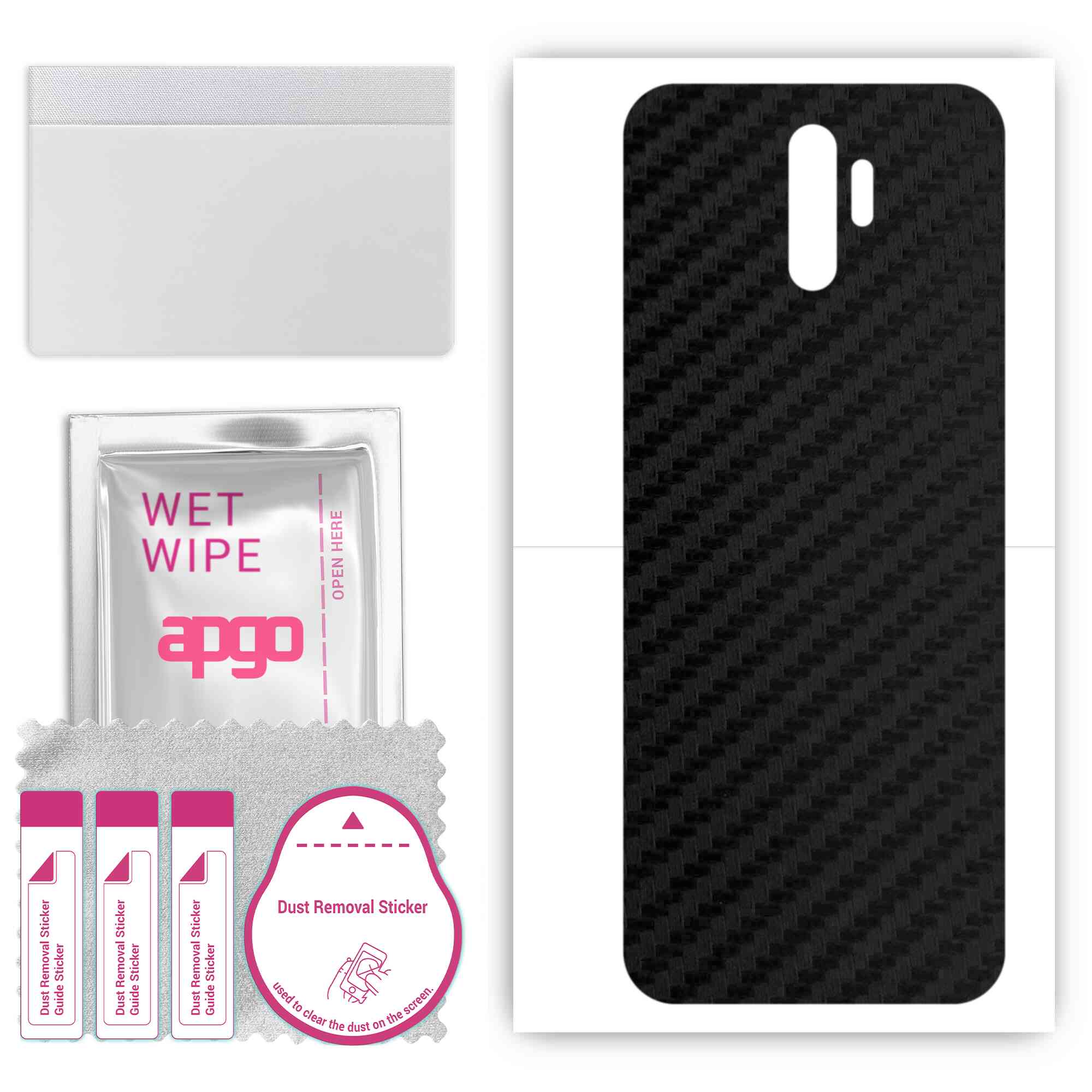 apgo Protective Skin Sticker for the back compatible with Oppo A11, Wrap Film, Foil, Vinyl - Pattern Carbon Black
apgo Protective Skin Sticker for the back compatible with Oppo A11, Wrap Film, Foil, Vinyl - Pattern Carbon Black