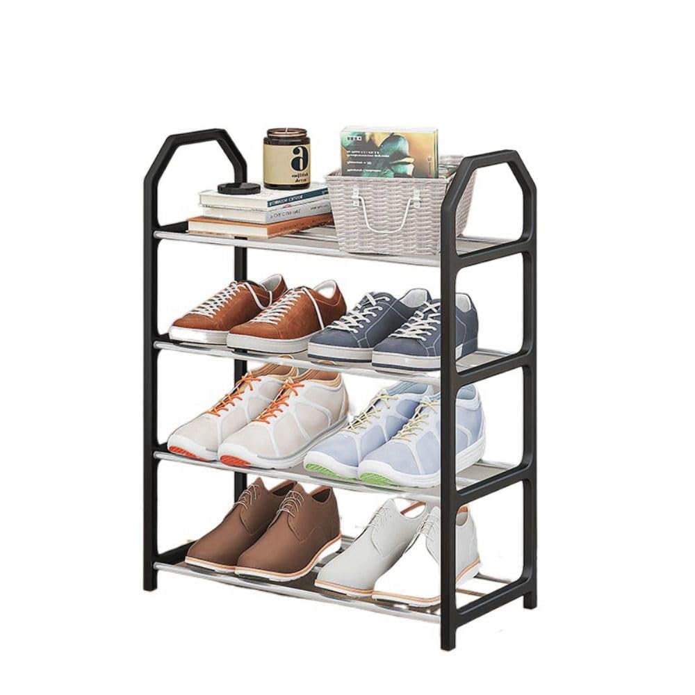 4 Tiers Shoe Cabinet Shoe Cabinet Simple Plastic Dustproof Dorm Room Balcony Trapezoid Assembly Shoecase
4 Tiers Shoe Cabinet Shoe Cabinet Simple Plastic Dustproof Dorm Room Balcony Trapezoid Assembly Shoecase