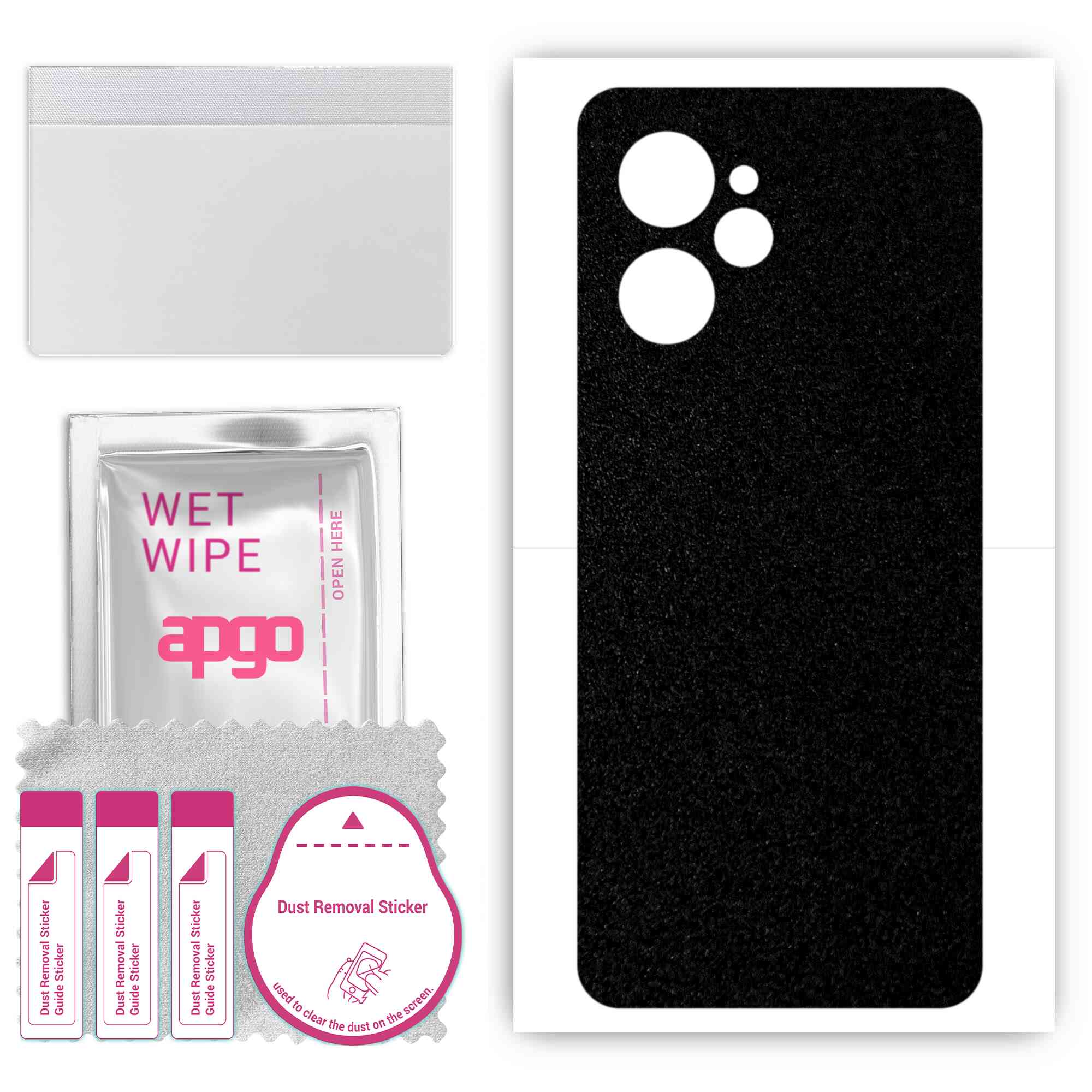 apgo Protective Skin Sticker for the back compatible with Realme 10 5G, Wrap Film, Foil, Vinyl - Pattern Matte Black
apgo Protective Skin Sticker for the back compatible with Realme 10 5G, Wrap Film, Foil, Vinyl - Pattern Matte Black