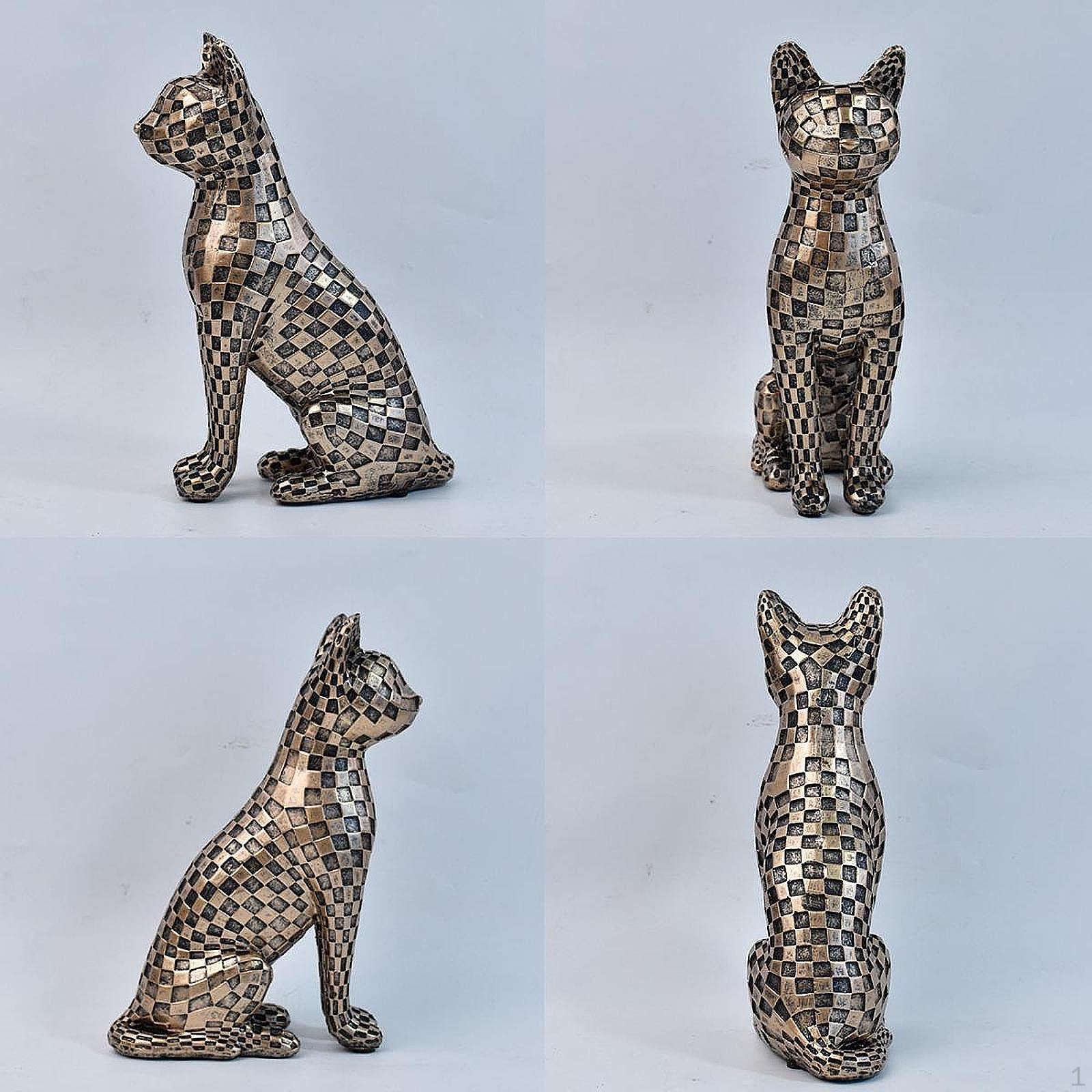 Cat Statue Resin Figurine Modern Centerpiece Artwork Craft Animal Sculpture Tabletop Decor for Shelf
Cat Statue Resin Figurine Modern Centerpiece Artwork Craft Animal Sculpture Tabletop Decor for Shelf