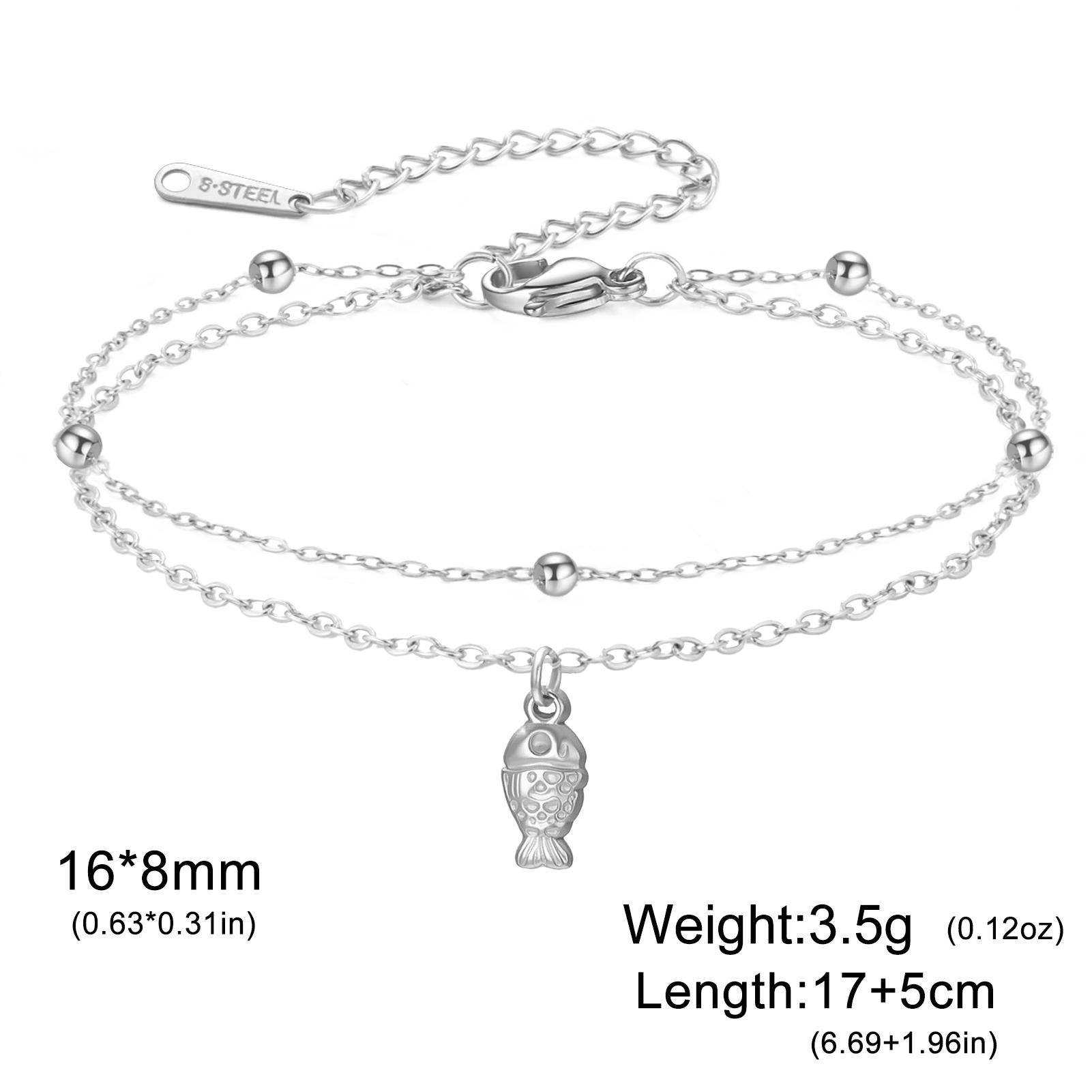 Teamer Clownfish Charm Bracelets Stainless Steel Gold Color Double Layer Beads Chain For Woman Trendy Fish Jewelry Gift 17-22CM
Teamer Clownfish Charm Bracelets Stainless Steel Gold Color Double Layer Beads Chain For Woman Trendy Fish Jewelry Gift 17-22CM