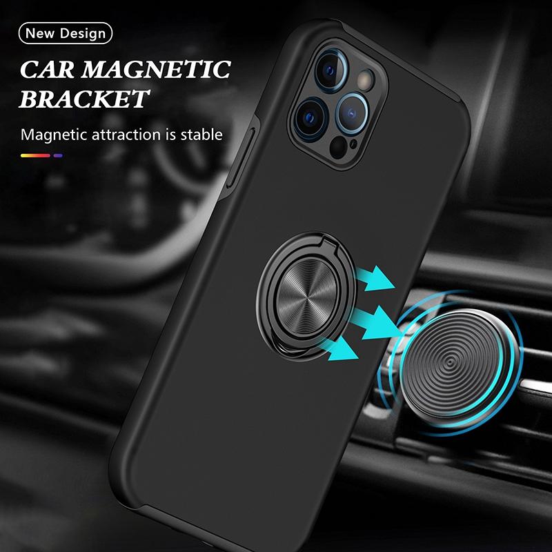 For iPhone 14 Pro 6.1 inch Hard PC+Soft TPU Well-protected Anti-wear Case Ring Car Mount Kickstand Anti-drop Phone Shell Cover Black
For iPhone 14 Pro 6.1 inch Hard PC+Soft TPU Well-protected Anti-wear Case Ring Car Mount Kickstand Anti-drop Phone Shell Cover Black