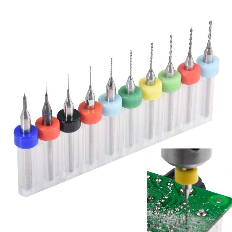 10Pcs/set 0.1mm to 1.2mm PCB Mini Drill Bit Tungsten Steel Carbide CNC Drilling Bit For Print Circuit Board Drill Bits Machine
10Pcs/set 0.1mm to 1.2mm PCB Mini Drill Bit Tungsten Steel Carbide CNC Drilling Bit For Print Circuit Board Drill Bits Machine