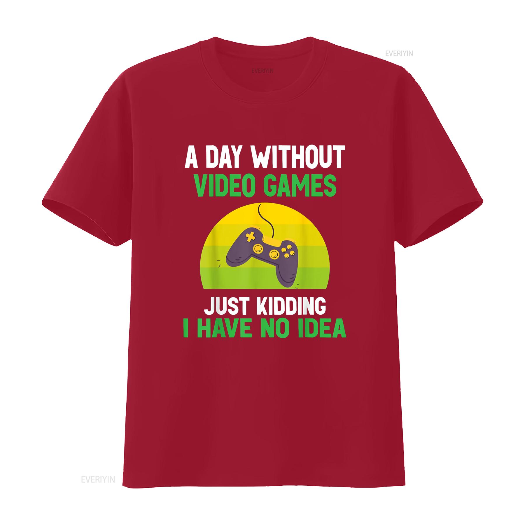 A Day Without Video Games Funny Gamer T Shirt vintage Washed Versatile fashion Stylish Unisex Top For Everyday Wear streetwear S
A Day Without Video Games Funny Gamer T Shirt vintage Washed Versatile fashion Stylish Unisex Top For Everyday Wear streetwear S