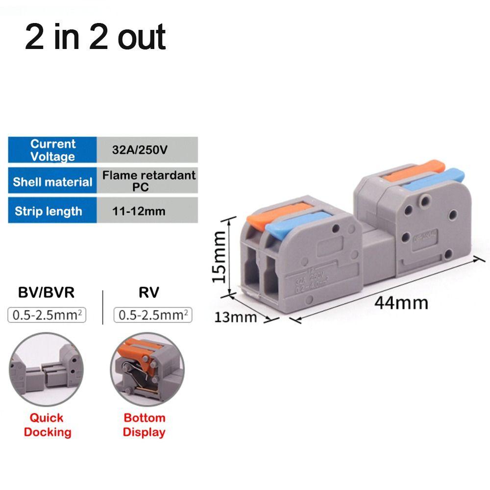 Міні-роз єм для дроту Універсальний швидкий роз єм Компактні з єднувальні електричні роз єми 2P1
Міні-роз єм для дроту Універсальний швидкий роз єм Компактні з єднувальні електричні роз єми 2P1