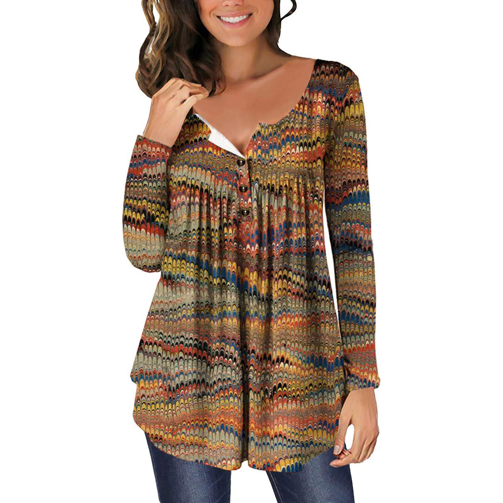 Women s Long Sleeve Tunic Loose Tops Casual Plus Size Tops Pleated Tunic Button Down Casual Summer Spring T-Shirts Tops for Women XXL жовтий
Women s Long Sleeve Tunic Loose Tops Casual Plus Size Tops Pleated Tunic Button Down Casual Summer Spring T-Shirts Tops for Women XXL жовтий