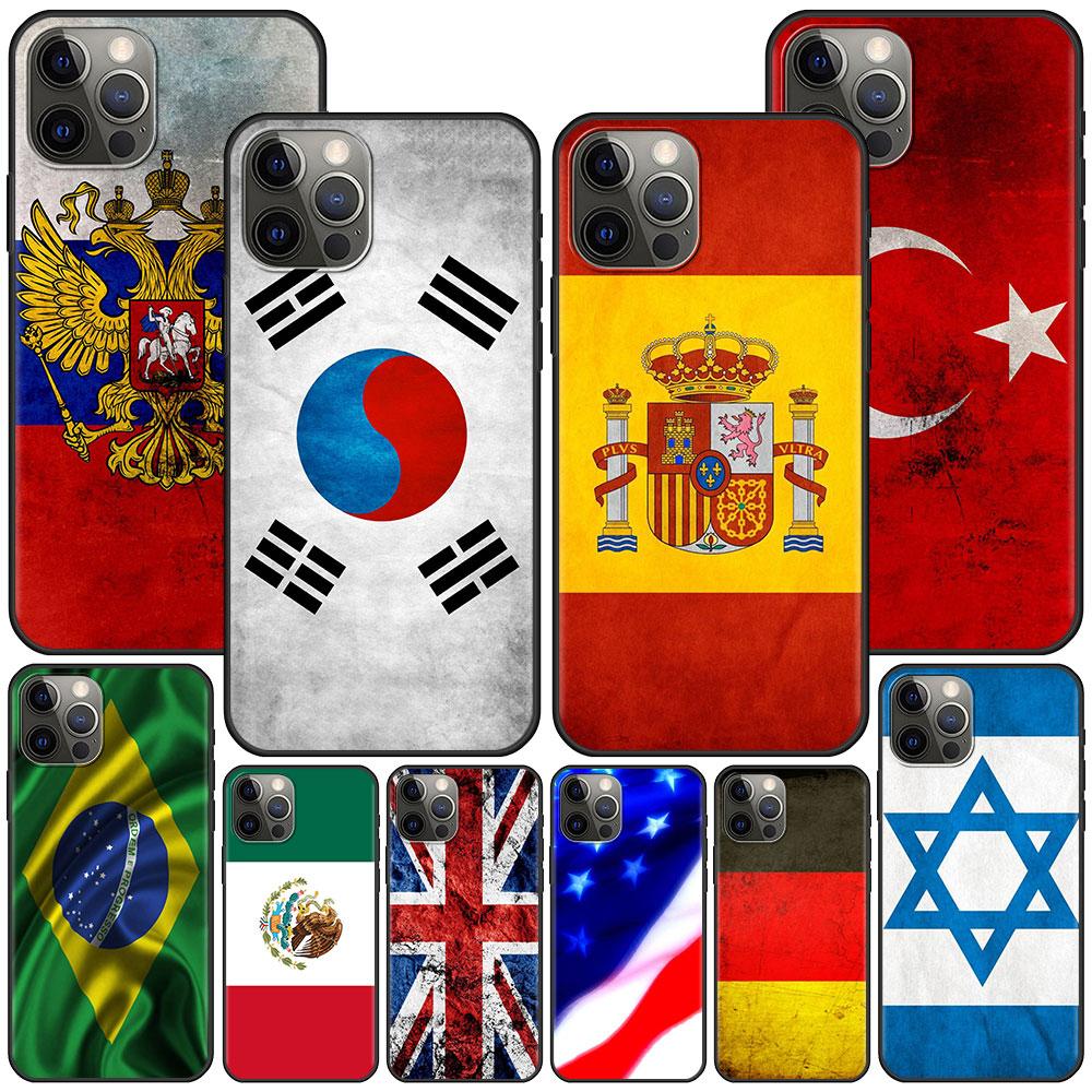 Чехол с национальным флагом Ru Fr UK для iPhone 15 11 14 Pro Max 12 XR 13 Mini X XS 7 8 Plus, черный мягкий чехол из ТПУ для телефона
Чехол с национальным флагом Ru Fr UK для iPhone 15 11 14 Pro Max 12 XR 13 Mini X XS 7 8 Plus, черный мягкий чехол из ТПУ для телефона