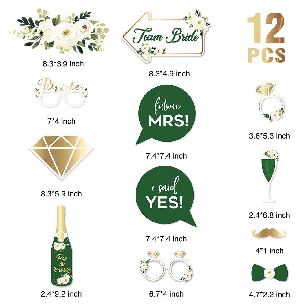 12Pcs/Set Wedding Photo Booth Props Engagement Bride Selfie Props Party Decoration Type A
12Pcs/Set Wedding Photo Booth Props Engagement Bride Selfie Props Party Decoration Type A