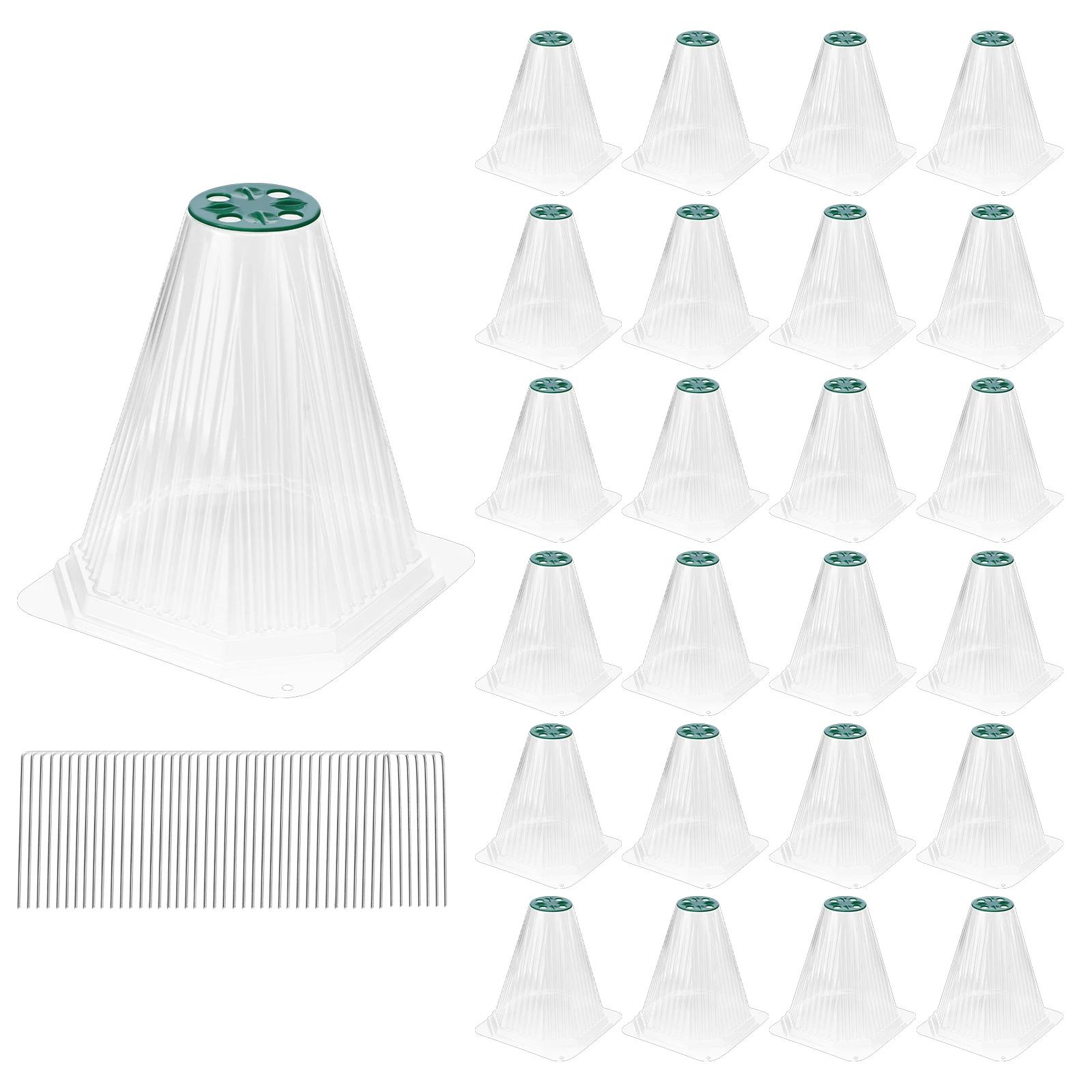 20 Pack Adjustable Garden Cloche with Rotatable Vent for Seedling Vegetable Plastic Plants Cover with Ground Stake Plants
20 Pack Adjustable Garden Cloche with Rotatable Vent for Seedling Vegetable Plastic Plants Cover with Ground Stake Plants