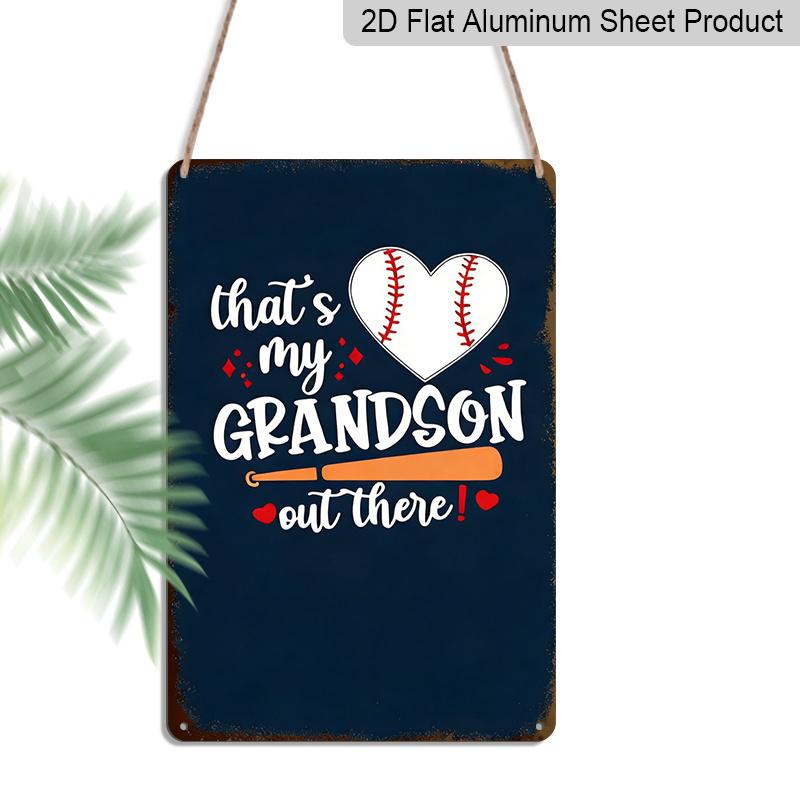 2D Flat 1pc 8*12inch Aluminum Decorative Sign, My Grandson on The Baseball Field, Love Heart Ball Game Family Bonding Wall Art for Living Room 20*30cm
2D Flat 1pc 8*12inch Aluminum Decorative Sign, My Grandson on The Baseball Field, Love Heart Ball Game Family Bonding Wall Art for Living Room 20*30cm