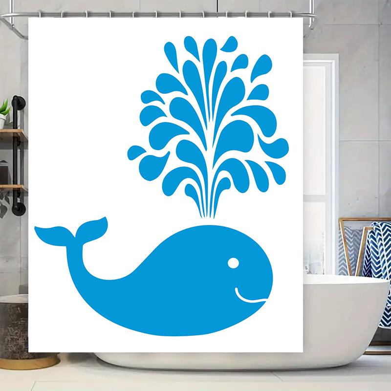 Creative Bathroom Shower Curtain With Blue Whale Splash Print Decor Home Accessories Wall Hanging Decoration Waterproof Fabric 1 W60H190(CM)-1 Pcs
Creative Bathroom Shower Curtain With Blue Whale Splash Print Decor Home Accessories Wall Hanging Decoration Waterproof Fabric 1 W60H190(CM)-1 Pcs