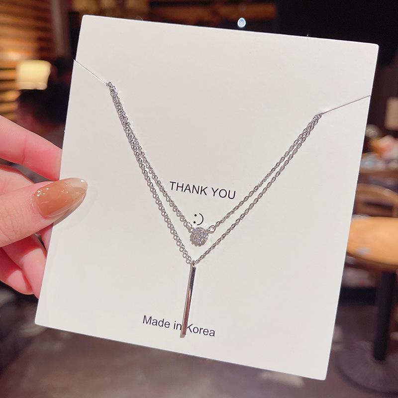 2021 Korean Double-Layer Titanium Steel Necklace - Trendy Cold Style Clavicle Chain
2021 Korean Double-Layer Titanium Steel Necklace - Trendy Cold Style Clavicle Chain