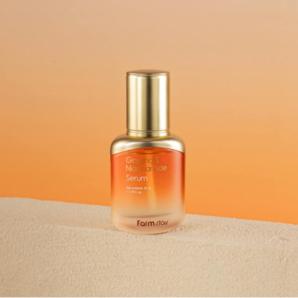 Farmstay Ginseng & Niacinamide Serum 35ml – Brightening & Firming Hydration
Farmstay Ginseng & Niacinamide Serum 35ml – Brightening & Firming Hydration