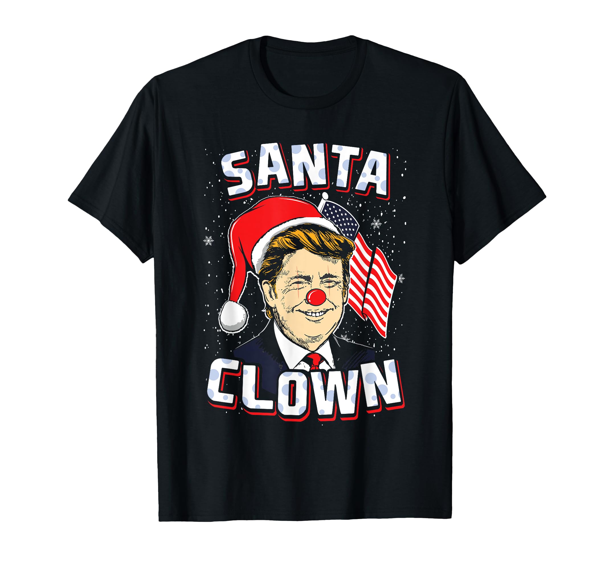 Санта Клоун Президент США Дональд Трамп в шапке Санта-Клауса Футболка
Санта Клоун Президент США Дональд Трамп в шапке Санта-Клауса Футболка
