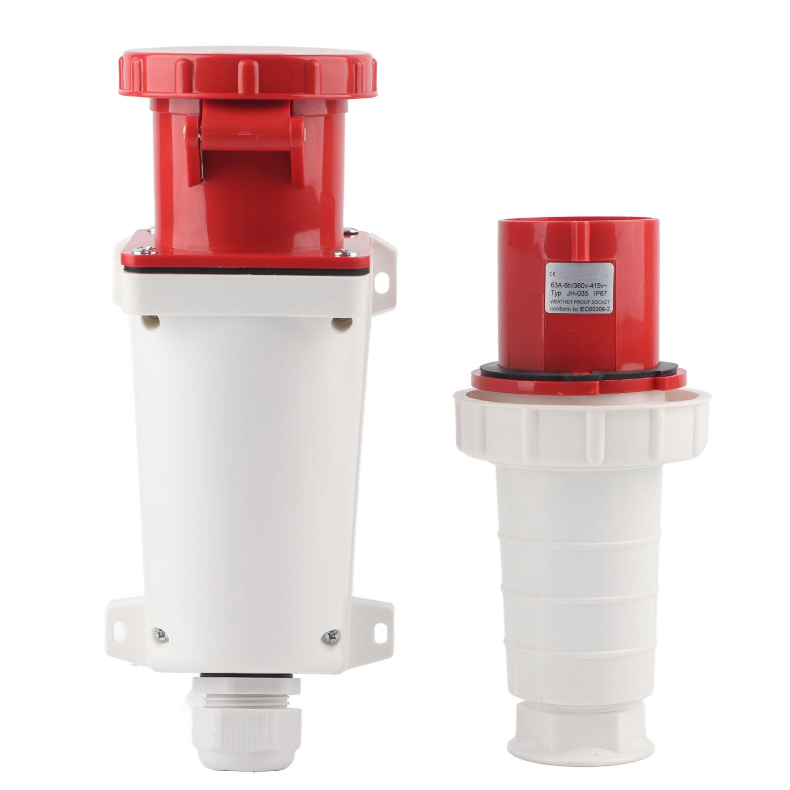 380415V 63A 5Pin Industrial Aviation Plug Open Socket 3P+N+E IP67 Waterproof Plug Socket Connector
380415V 63A 5Pin Industrial Aviation Plug Open Socket 3P+N+E IP67 Waterproof Plug Socket Connector