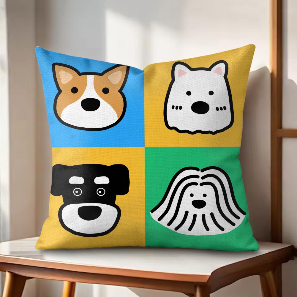 Cartoon Simple Cute Dog Cushion Cover Natural Linen Organic Fabric DoubleSided Printing Couch Pillow Covers Home Decor 30x30cm
Cartoon Simple Cute Dog Cushion Cover Natural Linen Organic Fabric DoubleSided Printing Couch Pillow Covers Home Decor 30x30cm