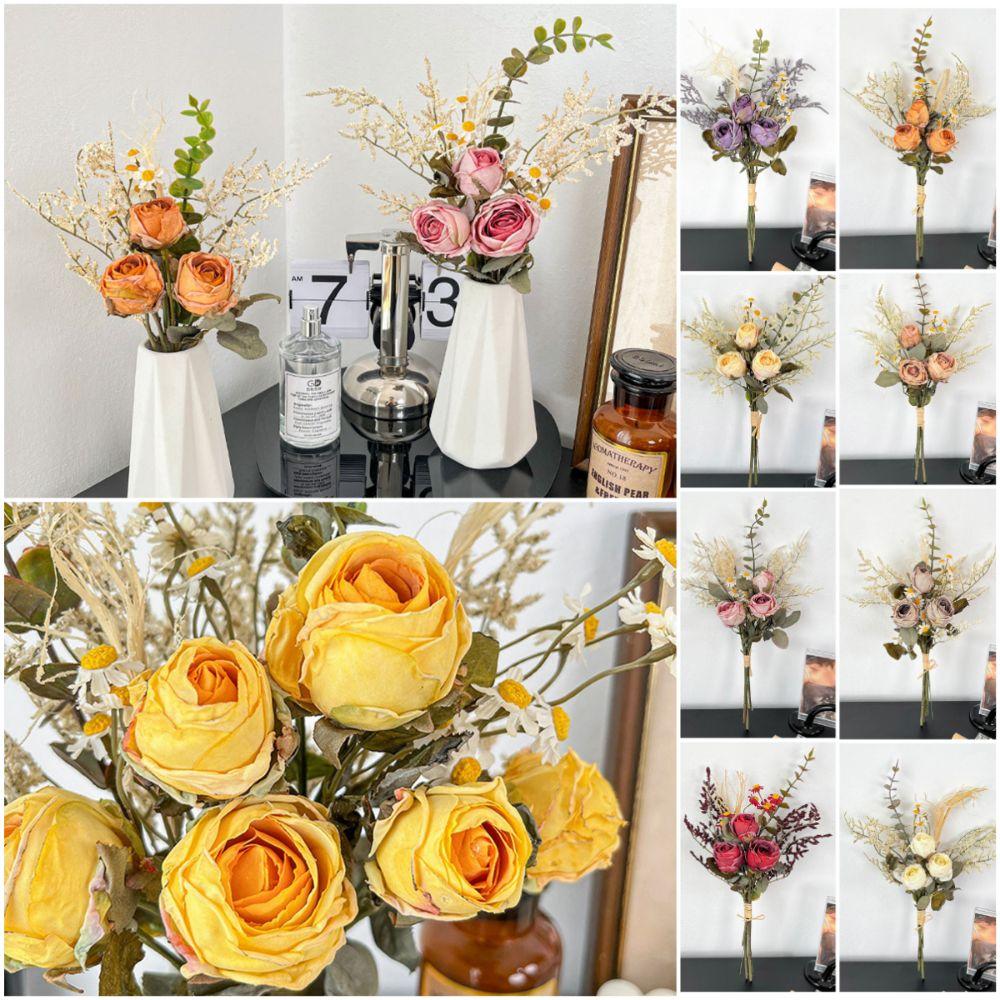 Multicolor Faux Flower Lovergrass Silk Petals Bridal Bouquet NEW Simulation Rose Flower Gift білий
Multicolor Faux Flower Lovergrass Silk Petals Bridal Bouquet NEW Simulation Rose Flower Gift білий