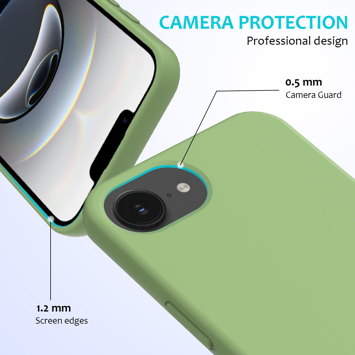 For iPhone 16e Case Drop Proof Liquid Silicone Soft Lining Back Phone Cover Mint Green
For iPhone 16e Case Drop Proof Liquid Silicone Soft Lining Back Phone Cover Mint Green